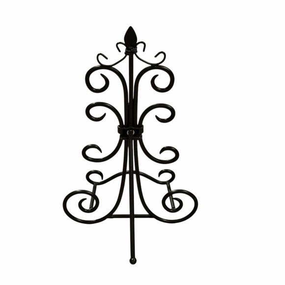 10/$25🦋 Pier 1 Imports Villa Black Rod Iron Scroll Decorative Easel/Plate Stand - Picture 4 of 13